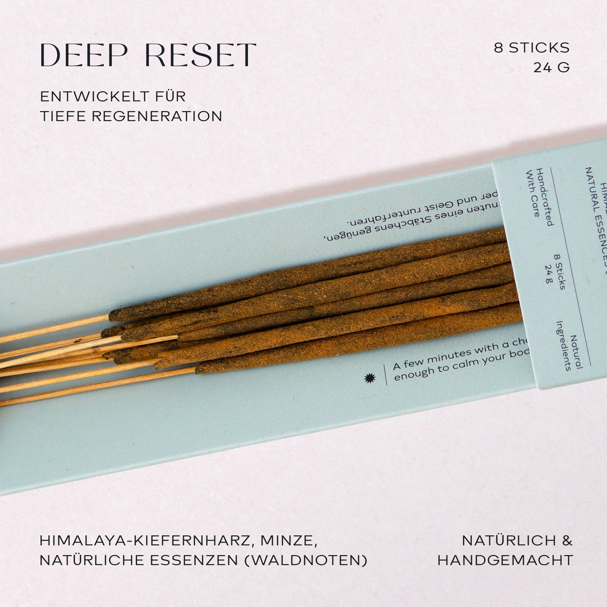 Deep Reset Räucherstäbchen Nahaufnahme