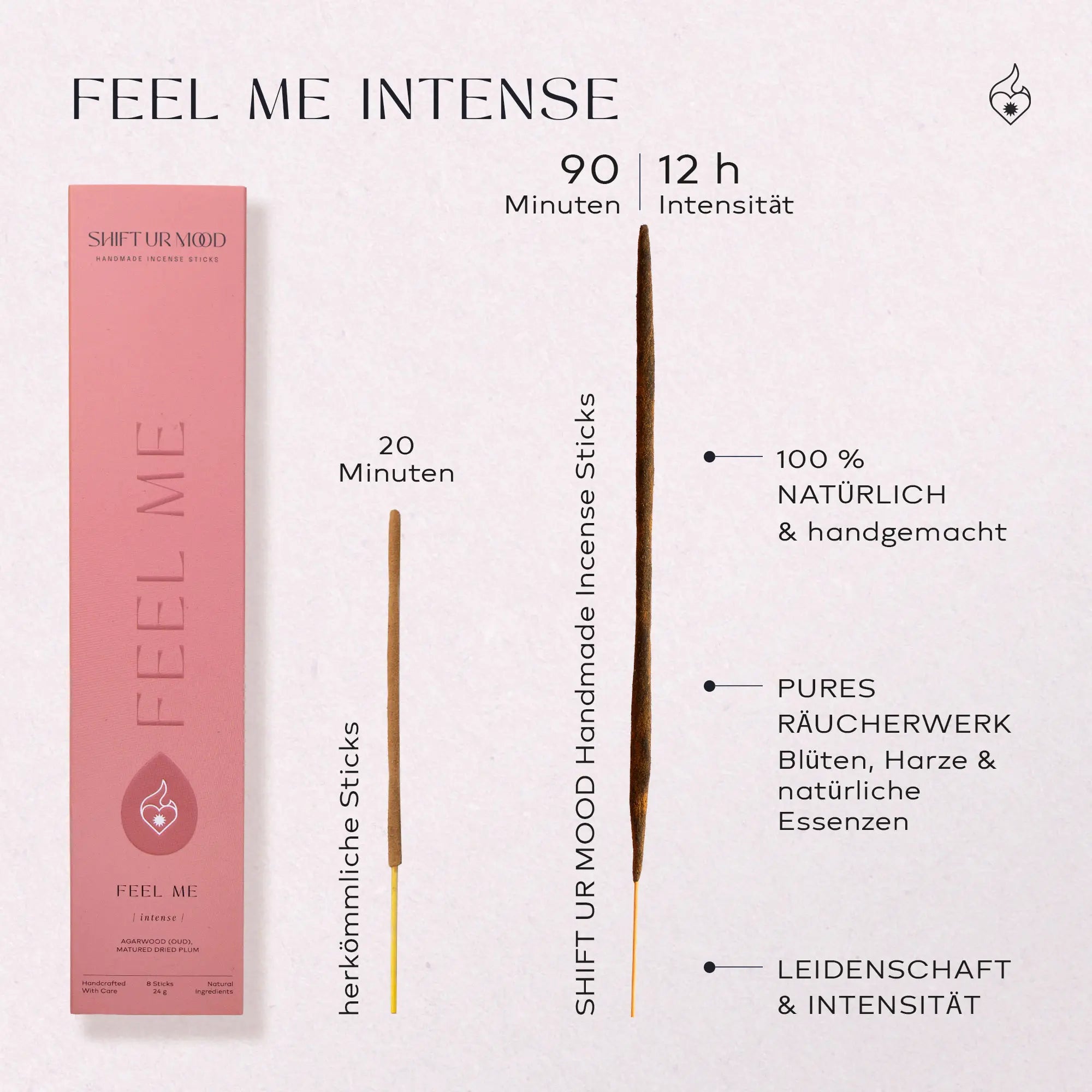 Feel Me Intense Räucherstäbchen Vs Andere Räucherstäbchen