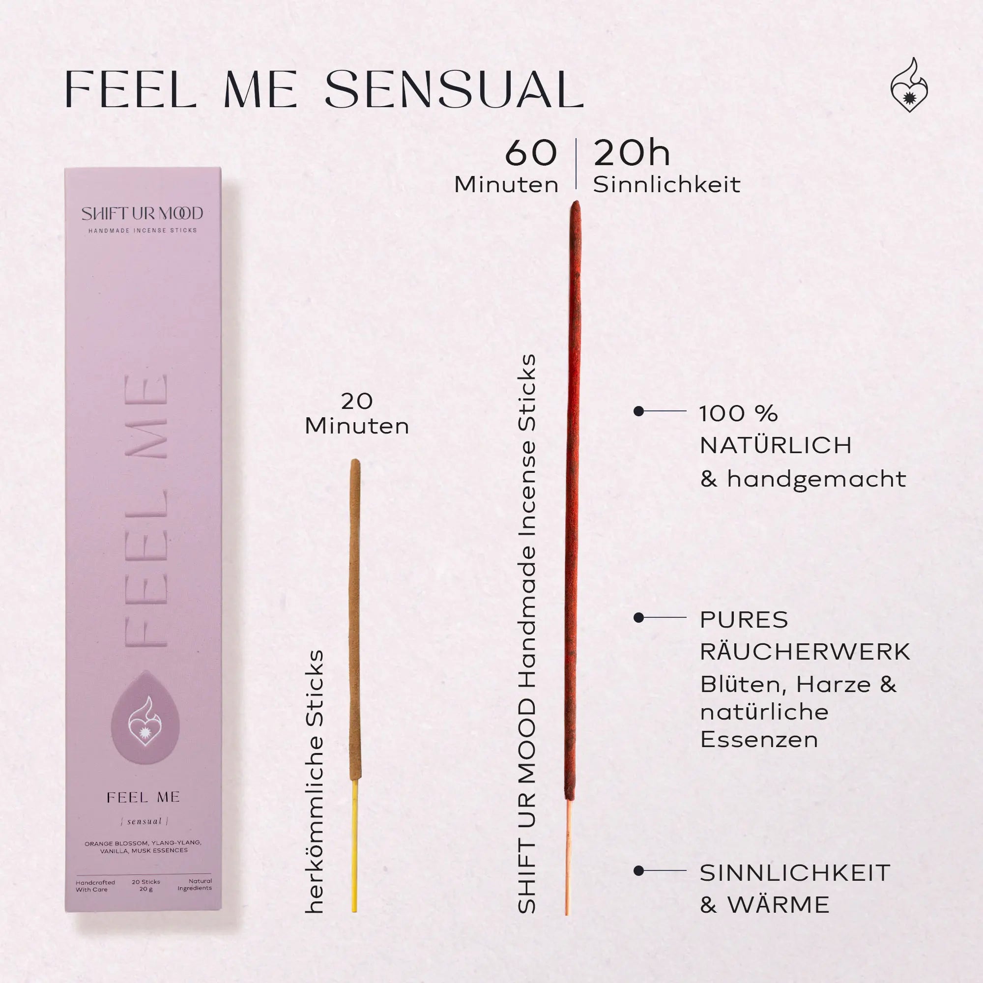 Feel Me Sensual vs Andere Räucherstäbchen